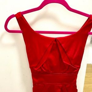 TeezeMe Red Sleeveless Mini Dress